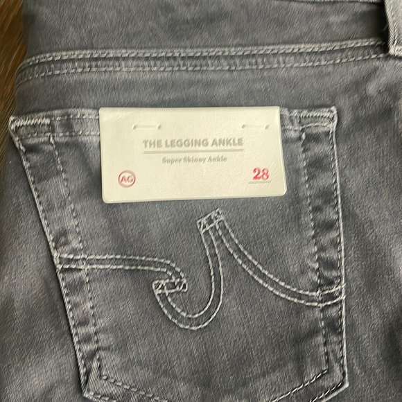 AG Adriano Goldschmied The Legging Super Skinny Ankle Gray Jean Sz 28R NWT - Picture 2 of 6